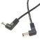 Keen Eye 1 Foot Right Angle DC Power 55mm x 21mm Patch Cable Flat Wire Male Male
