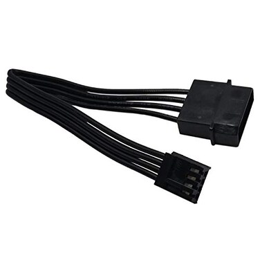 COMeap 2Pack 4 Pin LP4 525 Molex to 35 Floppy Drive 4 Pin Female FDD Power Adapter Cable 75inch19cm