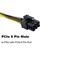 Amangny PCIE 6 Pin Male to 862 Pin Male PCIe Adapter Power Cable PCI Express Extension Cable 24 Inches62cm