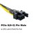 Amangny PCIE 6 Pin Male to 862 Pin Male PCIe Adapter Power Cable PCI Express Extension Cable 24 Inches62cm