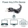C2G 03131 14 AWG Universal Replacement Power Cord With 3 Pin Connector 6 Feet 182 Meters Black