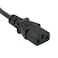 C2G Legrand Universal Replacement Power Cord 18 AWG Computer Power Cord 3 Pin Power Cord 12 Feet Black Power Extension Cord 12 ft Computer Power Cord 1 Count 53406