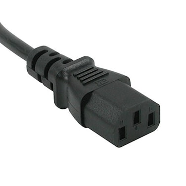 C2G Legrand Universal Replacement Power Cord 18 AWG Computer Power Cord 3 Pin Power Cord 12 Feet Black Power Extension Cord 12 ft Computer Power Cord 1 Count 53406