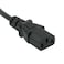 C2G Legrand Universal Replacement Power Cord 18 AWG Computer Power Cord 3 Pin Power Cord 12 Feet Black Power Extension Cord 12 ft Computer Power Cord 1 Count 53406