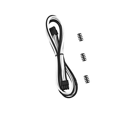 CableMod RTSeries Classic ModMesh Sleeved 8pin PCIe Cable for ASUSSeasonicPhanteks Revolt Black White 60cm