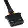 CRJ Electronics CRJ 4Pin Peripheral Molex Extension Cable 12inch 30cm Black Sleeved Extend 4Pin Peripheral Molex Power for Computer ATX Power Supplies