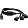 CRJ Electronics CRJ DC Plug to 3 PC Fan Power Adapter Cable 15inch 38cm Power Three 3Pin 4Pin Computer Cooling Fans with a DC Power Supply
