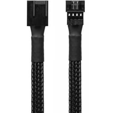 CRJ Electronics CRJ Micro 4Pin GPU Fan Header Adapter Cable 12inch 30cm Black Sleeved Male Micro PH 20mm 4Pin PWM Fan Header Adapter for Graphics Card Fans and Pumps
