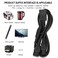 Eonvic IEC 320 C14 Male Plug to 2XC13 Female Socket Splitter Power Cable 1ft
