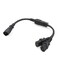 Eonvic IEC 320 C14 Male Plug to 2XC13 Female Socket Splitter Power Cable 1ft