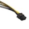 E-outstanding Eoutstanding 2PCS 20cm Dual Molex 4Pin Male to 8Pin Male PCI Express Power Converter Cable for Video Card Pcie ATX PSU Power Supply