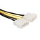GGZZ 8 Pin PCI Express to Dual 4 Pin Molex Graphics Card Power Cable 2 x Molex 4 Pin to 8Pin PCI Express Video Card Pcie ATX PSU Power Converter Cable 1Pack18CM