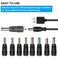 GutReise USB 5V to DC 12V Converter Power Cable 8 Connectors Adapter USB to DC Power Cable Below 2A Max for 8Watts