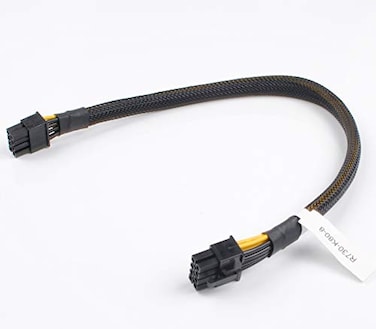 Heretom Power Cable for DELL R730 8Pin to Nvidia K80 M40 M60 P40 P100 PCIE GPU 8Pin 35CM