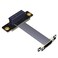 HLT High Quality PCIe PCI Express 36PIN 1X Extension CableDual Vertical 90 Degrees Direction