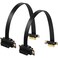 Photect 2 Pack 30 Pcie Pci Riser Cable Extension Cable Pcie Riser PciExpress 36pin 90 Degree with Gold Plated Connector 20 cm