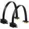 Photect 2 Pack 30 Pcie Pci Riser Cable Extension Cable Pcie Riser PciExpress 36pin 90 Degree with Gold Plated Connector 20 cm