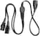 YCYUYUFUNS IEC Y Splitter Cable C14 to 2 x C13 Kettle Lead Splitter C14 Extension Power Cord for Computer TV PC Monitor