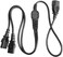 YCYUYUFUNS IEC Y Splitter Cable C14 to 2 x C13 Kettle Lead Splitter C14 Extension Power Cord for Computer TV PC Monitor