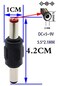 zdyCGTime 21mm X 55mm DC Power Adapter DC Power 55mm x 21mm Male to Male Coupler for CCTV Camera 2pack