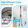 ANLINK 2PCS 1 to 2 Way DC Power Splitter Cable 1 Female to 2 Male Connector DC Plug 55mm x 21mm 2Way Power Splitter Cable Y Adapter for LED Strip Light Router CCTV Security Camera and More