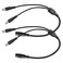ANLINK 2PCS 1 to 2 Way DC Power Splitter Cable 1 Female to 2 Male Connector DC Plug 55mm x 21mm 2Way Power Splitter Cable Y Adapter for LED Strip Light Router CCTV Security Camera and More