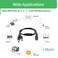 Security-01 Security01 DC Power Splitter Cable 55mm x 21mm12V24V DC Power Splitter Cord 1 Female to 2 Male for CCTV Cameras LED Light Strip and More 2 Pack Black