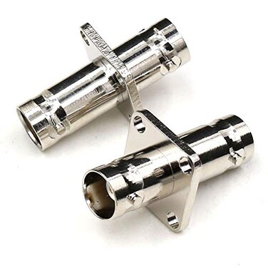 ANHAN BNC Female Adapter Panel Mount 4 Hole Connector RF Coaxial Adapter 2Packs