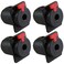 GLS Audio 14 Jacks TS and TRS Panel Mount Jack Locking Style D Series Size 4 Pack