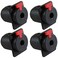 GLS Audio 14 Jacks TS and TRS Panel Mount Jack Locking Style D Series Size 4 Pack