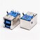Elecbee 2PCS USB 30 Type B Female Right Angled Through Hole for PCB Mount