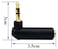 AAOTOKK 35mm Jack Adapter 90 Degree Right Angled 3 Poles 35mm TRS Audio Stereo Male to Female Connector Extension Adapter2 Pack3 Pole