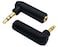 AAOTOKK 35mm Jack Adapter 90 Degree Right Angled 3 Poles 35mm TRS Audio Stereo Male to Female Connector Extension Adapter2 Pack3 Pole