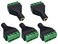 AAOTOKK 4 Pole 35mm Screw Terminal Stereo TRRS Audio Female to AV 4 Pin Screw Terminal Double Track Headphone Balun Solderless Converter Adapter 5 Pack