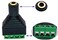 AAOTOKK 4 Pole 35mm Screw Terminal Stereo TRRS Audio Female to AV 4 Pin Screw Terminal Double Track Headphone Balun Solderless Converter Adapter 5 Pack