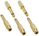 AAOTOKK RCA to 14 Adapter Gold Plated Male to Female 635mm TS Jack to RCA Audio Connector 5 Pack