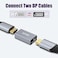 AGVEE 2 Pack Displayport Coupler Adapter Alloy Shell 8K HDR Displayport DP 14 Female to Female Extender Extension Connetor Converter Backward Compatible with 13 12 11 Gray