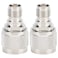 ASHATA Straight Adapter Connector2PCS N Male to TNC Female AdapterHigh Performance Portable GoldPlated ConnectorConvenient and Easy to Use