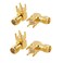 bnafes SMA Female Jack Right Angle Solder PCB Mount RF Connector Adapter 4pcs