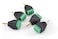 CABLESONLINE.COM ATLANTIC CablesOnline 35mm 18in Stereo Male Plug to AV 3Screw Terminal Block Balum Connector 5PackPLCN135