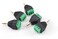CABLESONLINE.COM ATLANTIC CablesOnline 35mm 18in Stereo Male Plug to AV 3Screw Terminal Block Balum Connector 5PackPLCN135