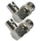 CESS BNC Right Angle Adapter Male to Female Female to Male Elbow 2 Pack