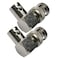 CESS BNC Right Angle Adapter Male to Female Female to Male Elbow 2 Pack