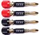 CNCESS CESS061 Spade Fork Binding Post to Banana Plugs Amp Speaker Adapter 4 Pack