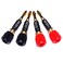 CNCESS CESS061 Spade Fork Binding Post to Banana Plugs Amp Speaker Adapter 4 Pack