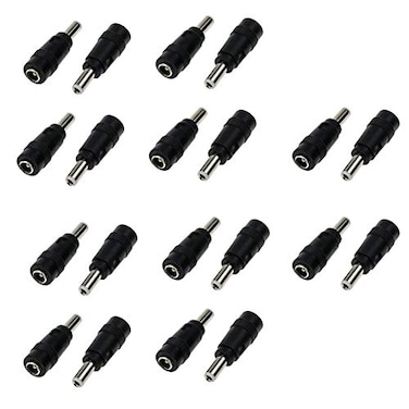Dahszhi DC Power Adapter 55mm x 25mm Male Plug to 55mm x 21mm Female Jack for Universal Laptop Interface Power Cable Connector 20pcs