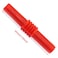 DGZZI 4PCS 4mm Banana Socket Female to Female Adapter Coupler Connector Extension Insulated Banana Plug Connectors Black Red