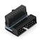 DGZZI USB 30 90 Degree Adapter Black USB 30 19Pin20Pin Male to Female L Turn Right Angle Power Adapter Board for Motherboard Up Angled