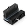 DGZZI USB 30 90 Degree Adapter Black USB 30 19Pin20Pin Male to Female L Turn Right Angle Power Adapter Board for Motherboard Up Angled