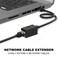Dingsun RJ45 Coupler Ethernet Extender Female to Female Network Coupler Compatible Cat5 Cat5e Cat6 Cat7 Ethernet Cable Extender Adapter Black 6Pack